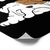 Bulldog Sleeping Bulldog Pyjama Fun Bulldog Poster (Hoek)