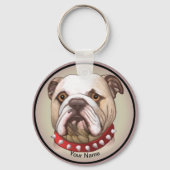 Bulldog Sleutelhanger (Voorkant)