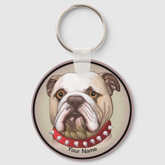 Bulldog Sleutelhanger (Voorkant)