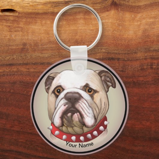 Bulldog Sleutelhanger (Voorkant)