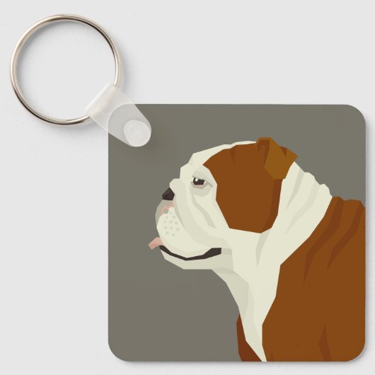 Bulldog Sleutelhanger (Voorkant)