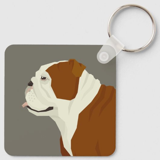 Bulldog Sleutelhanger (Achterkant)