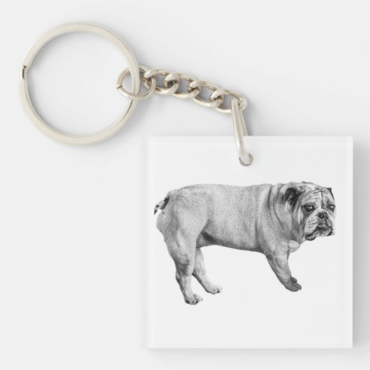 Bulldog-sleutelhanger Sleutelhanger (voorkant)