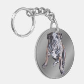 Bulldog Sleutelhanger Specialized English Bulldog  (Voorkant Links)