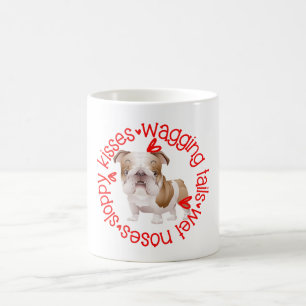 Bulldog, slordige kussen koffiemok