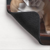 Bulldog Snowy Sleigh Kerst Decor Muismat (Hoek)