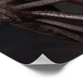 Bulldog Snowy Sleigh Kerst Decor Poster (Hoek)