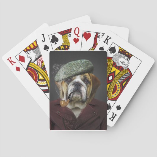 bulldog speelkaarten (Achterkant)