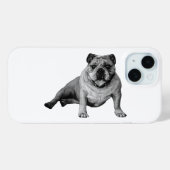 Bulldog Speels Design voor iPhone Case-Mate iPhone Case (Achterkant (horizontaal))