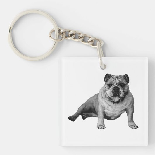 Bulldog Speelse Sleutelhanger (voorkant)