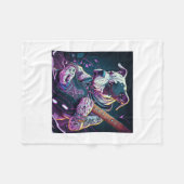 Bulldog Spelen Elektrische Gitaar Rock Fleece Deken (Voorkant (Horizontaal))