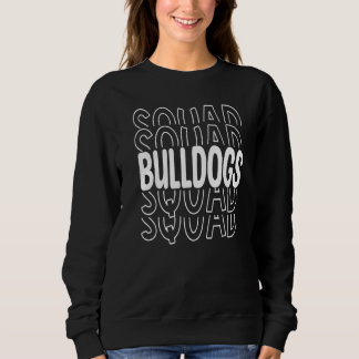 Bulldog Squad School Sportteam Mascotte Stad Ga Co Trui