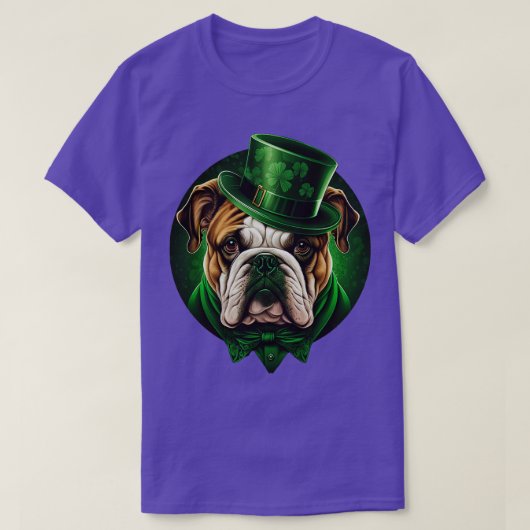 Bulldog St Patricks Dag 7 T-shirt (Design voorkant)