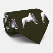 Bulldog Staat Rechtop Stropdas (Opgerold)