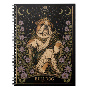 Bulldog, Starlit Tarot Kunst Notitieboek
