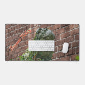 Bulldog Statue Savannah GA Fotografisch Bureaumat (Keyboard & Muis)