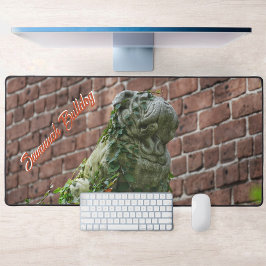 Bulldog Statue Savannah GA Fotografisch Bureaumat