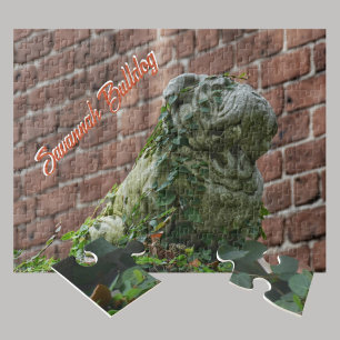 Bulldog Statue Savannah GA Fotografisch Legpuzzel