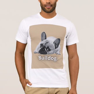 Bulldog Sterk Gezicht Design T-shirt