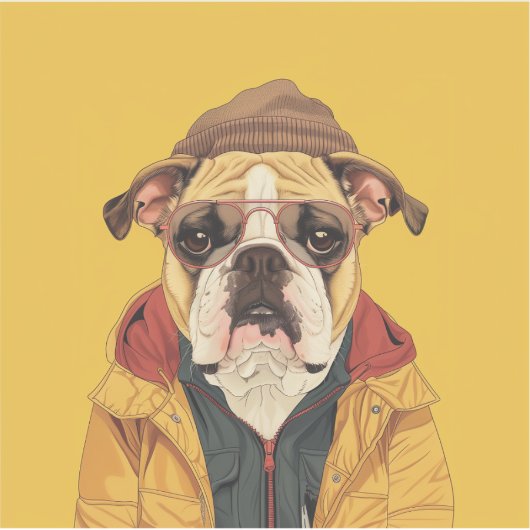 Bulldog Sticker (Voorkant)