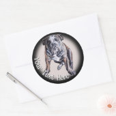 Bulldog Stickers Aangepaste Engelse Bulldog Sticke (Envelop)