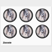 Bulldog Stickers Aangepaste Engelse Bulldog Sticke (Vel)