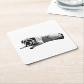 Bulldog Still Moments Kartonnen Onderzetters (Schuin)