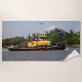 Bulldog strandlaken (Voorkant)