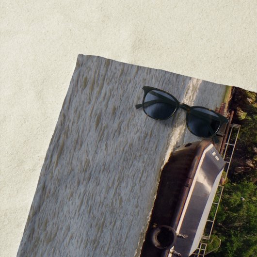 Bulldog strandlaken (In situ)