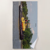 Bulldog strandlaken (Voorkant)