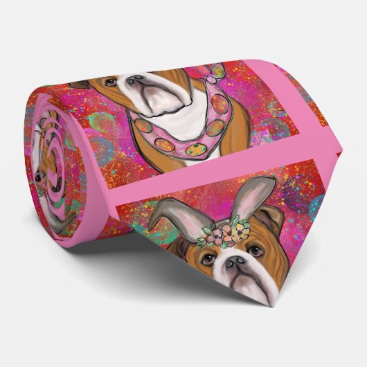 Bulldog Stropdas (Opgerold)