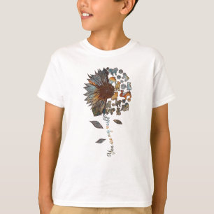 Bulldog Sunflower Je bent mijn wereldhond, de gewa T-shirt
