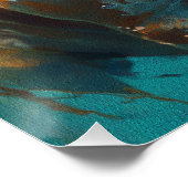 Bulldog swimming in water 001 perfect poster (Hoek)