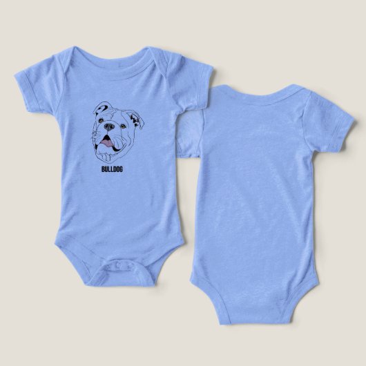 Bulldog t-shirt (Ontwerp Voorkant & Achterkant)