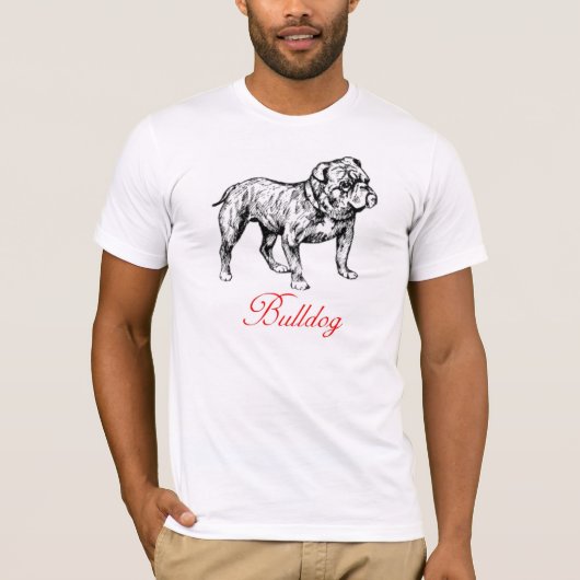 Bulldog T-shirt (Voorkant)