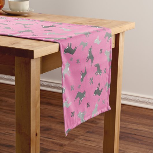 Bulldog Table Runner Korte Tafelloper (Voorbeeld)