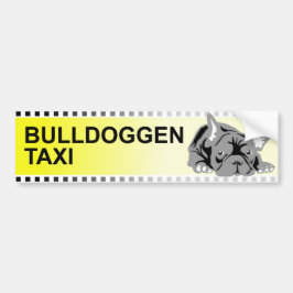 Bulldog taxi sticker