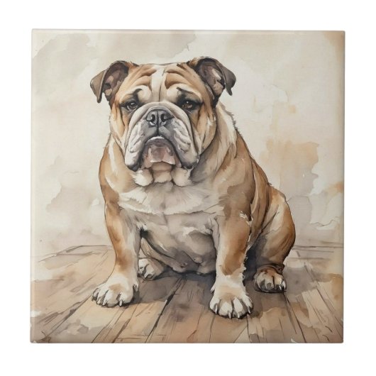 Bulldog Tegeltje (Voorkant)