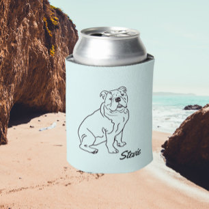 Bulldog tekening Koelbox Blikjeskoeler