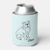 Bulldog tekening Koelbox Blikjeskoeler (Blikje Voorkant)