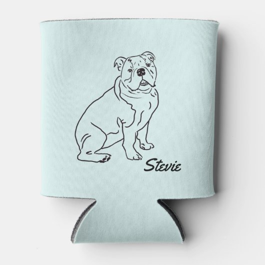 Bulldog tekening Koelbox Blikjeskoeler (Voorkant)