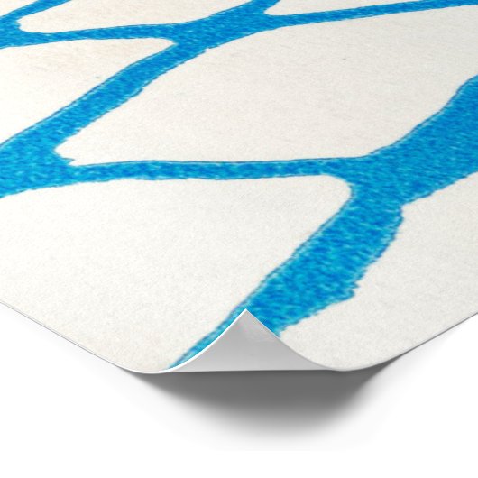 Bulldog Tekening Poster (Hoek)