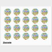 Bulldog Tiki Bar Ronde Sticker (Vel)