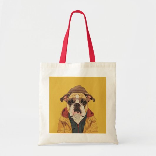 Bulldog Tote Bag (Voorkant)