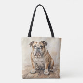Bulldog Tote Bag (Achterkant)