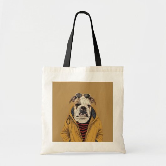 Bulldog Tote Bag (Voorkant)