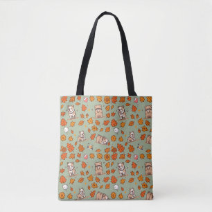 Bulldog Tote Tas Halloween Kawaii Schattige Hond L