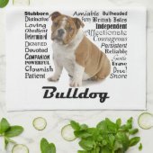 Bulldog Traits Kitchen Towel Theedoek (Gevouwen)