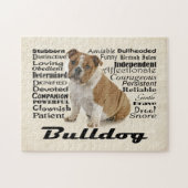 Bulldog Traits Puzzle Legpuzzel (Horizontaal)