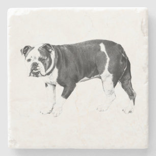 Bulldog Tranquiliteit, Subtiele Lagen Stenen Onderzetter